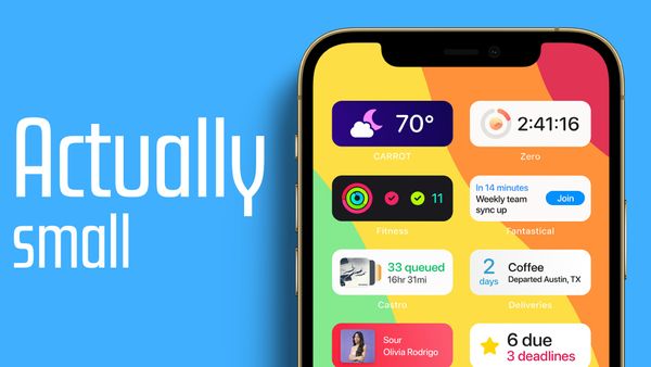 What if iOS actually had "small" widgets?