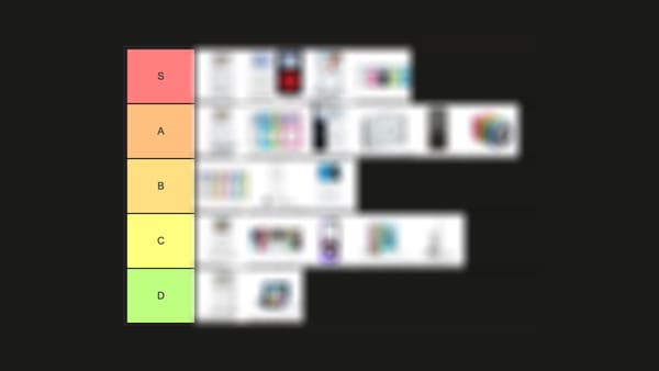 My objectively* accurate iPod tier list (members post)